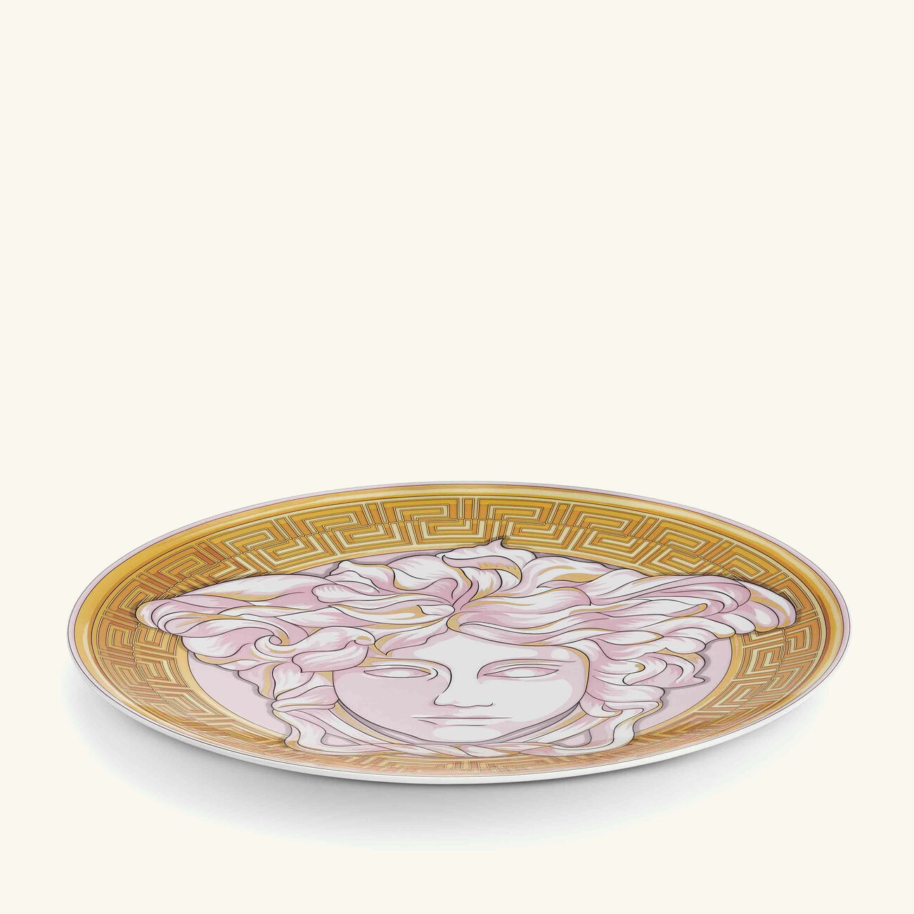 Medusa Amplified Pink Coin Charger Plate Round Pink 33cm versace medusa amplified pink coin charger plate round pink 33cm