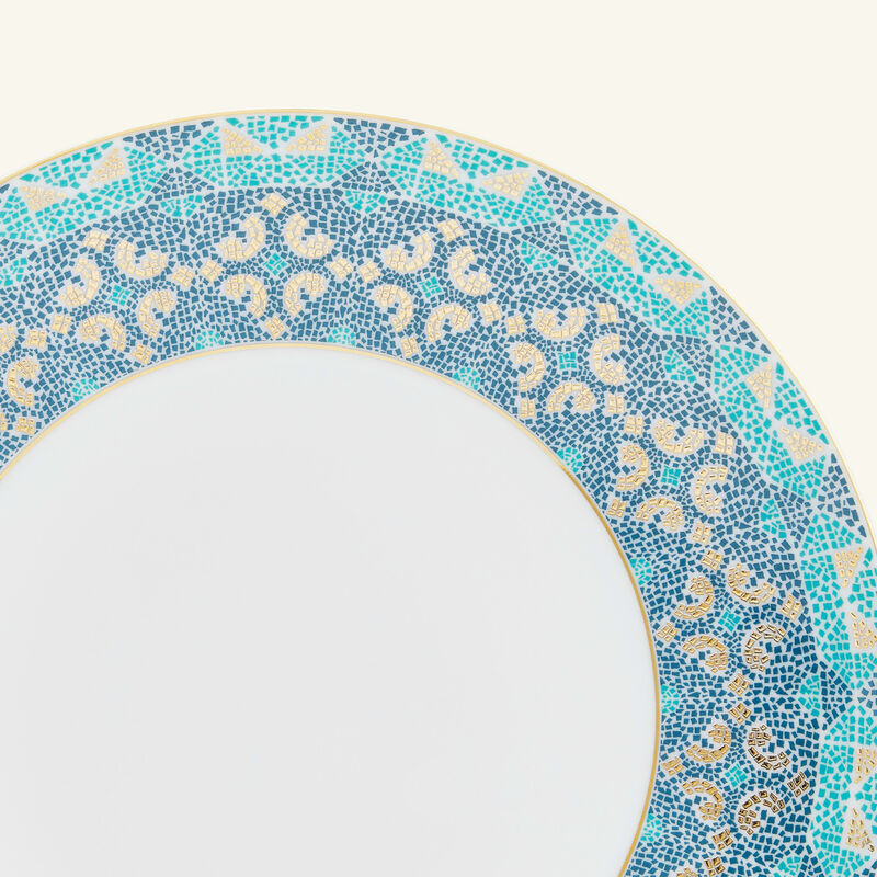 haviland portofino dessert plate round blue 22cm