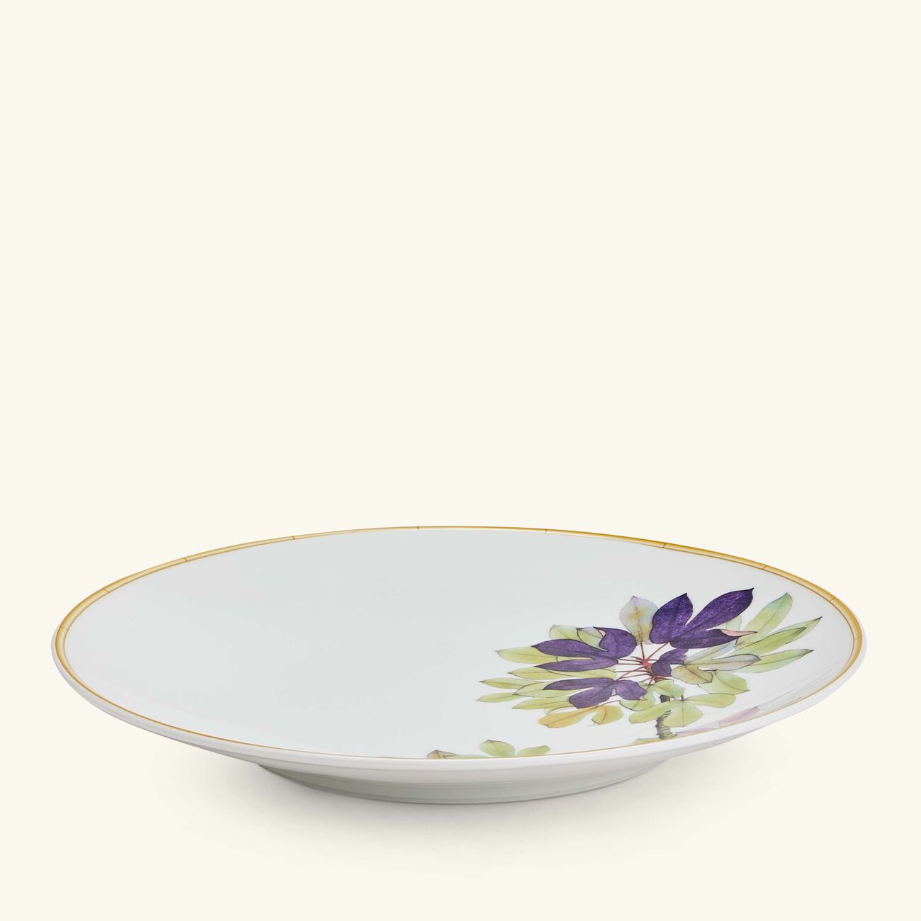 bernardaud jardin indien salad plate round white 21cm