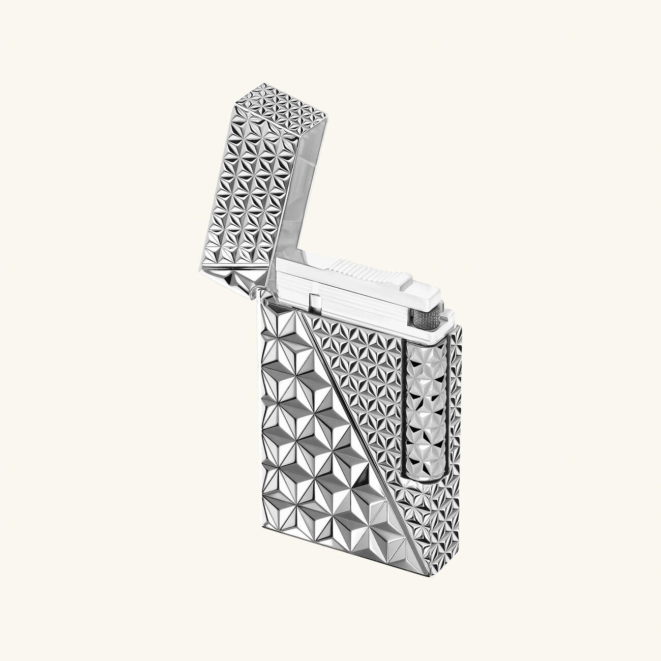 اس تي دوبون ولّاعة لين 2 دبل فاير إكس باللون الفضي