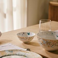 bernardaud feerie michael cailloux rice bowl blue 12cm