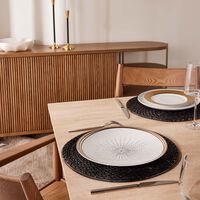 bernardaud aboro dinner plate round white 27cm