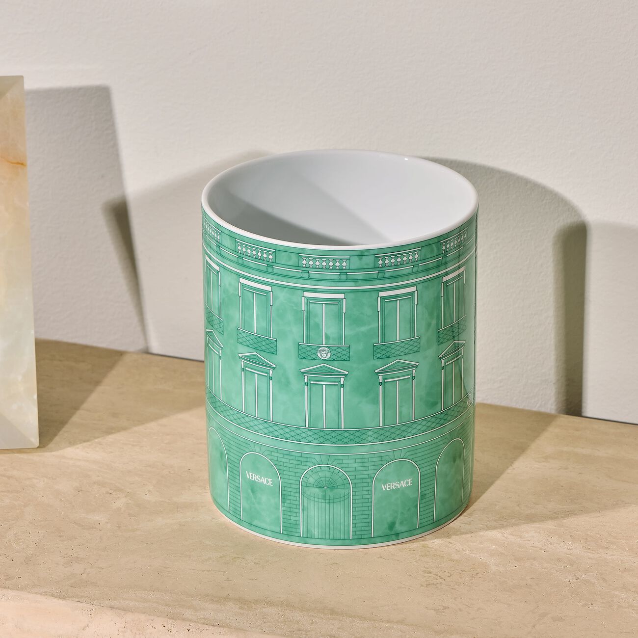 Palazzo Vase Round Small Green versace palazzo vase round small green
