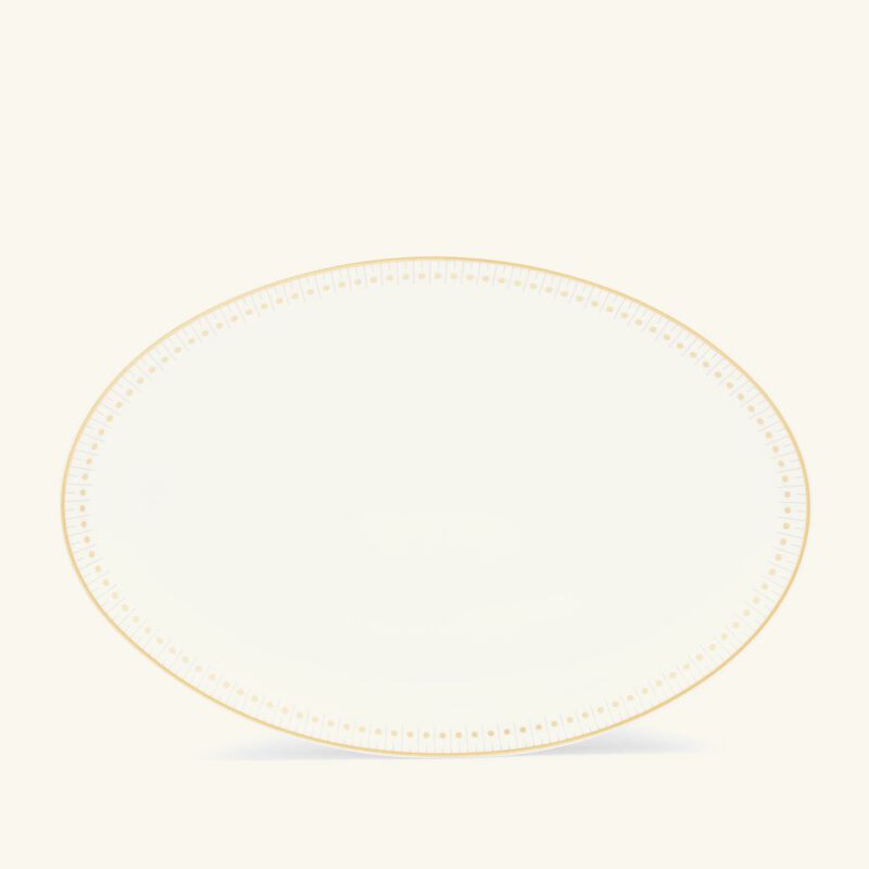 christofle malmaison imp riale serving platter oval gold 28cm
