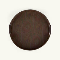 Arnica Serving Tray Round Brown 43cm etro arnica serving tray round brown 43cm