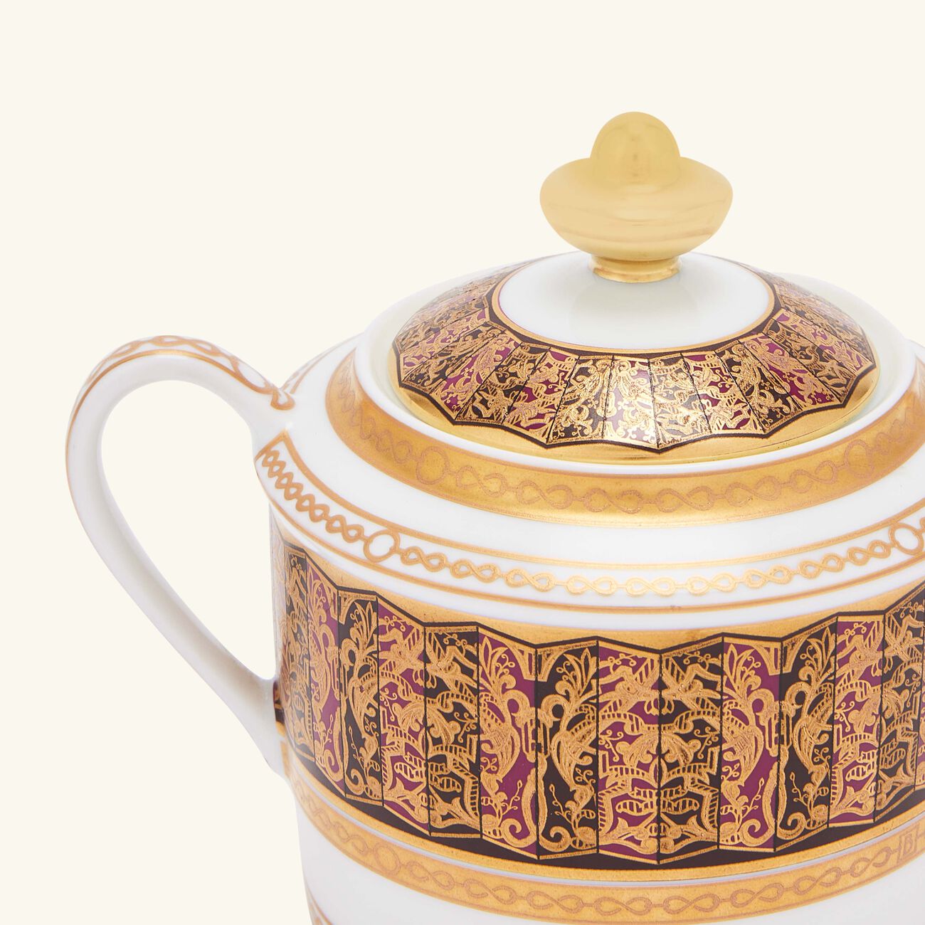 Eventail Sugar Bowl Gold bernardaud eventail sugar bowl gold