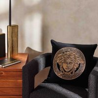 versace medusa studded pillow