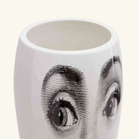 Smilzo Moustache Vase Medium White fornasetti smilzo moustache vase medium white
