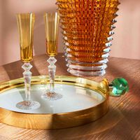 Mille Nuits Flutissimo Champagne Glass Yellow Set Of 2 baccarat mille nuits flutissimo champagne glass yellow set of 2