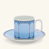 روزنتال فنجان القهوة سيغنوم فيرن مع صحنه أزرق