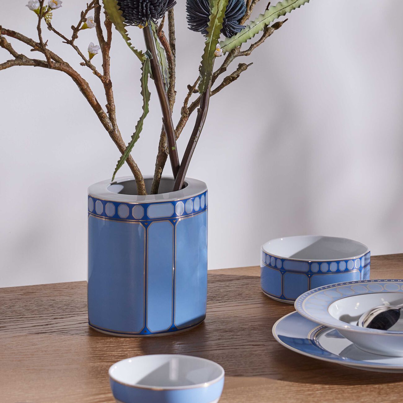 rosenthal signum azure vase medium blue