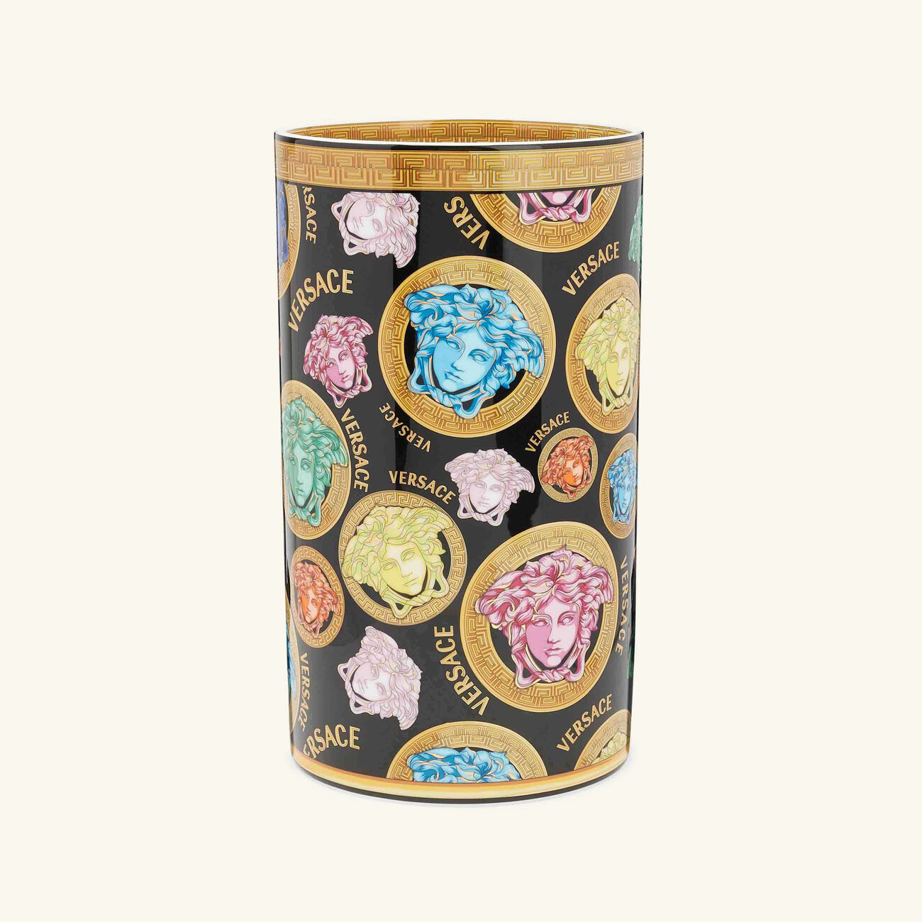 مزهرية ميدوزا أمبليفايد متوسطة الحجم سوداء فيرساتشي مزهرية ميدوزا أمبليفايد متوسطة الحجم سوداء