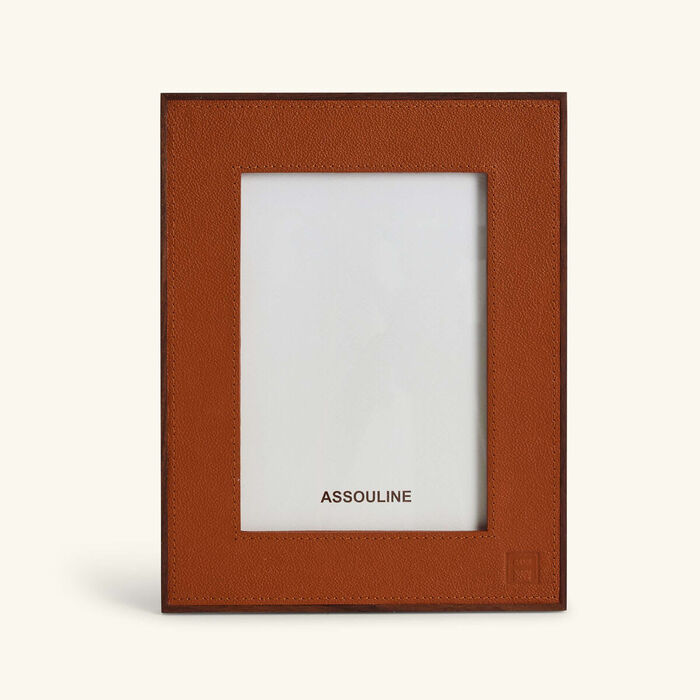 assouline heritage frame camel 24x19 cm