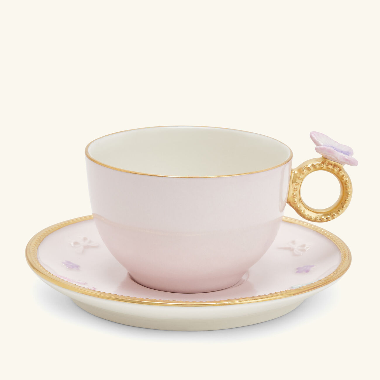 Butterfly Tea Cup & Saucer Pink villari butterfly tea cup saucer pink
