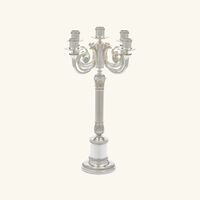 كريستوفل شمعدان مالميزون بخمسة شموع مطلي بالفضة
