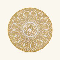 برناردو طقم فينيس مؤلف من فنجانين للقهوة مع صحنيهما باللون الذهبي