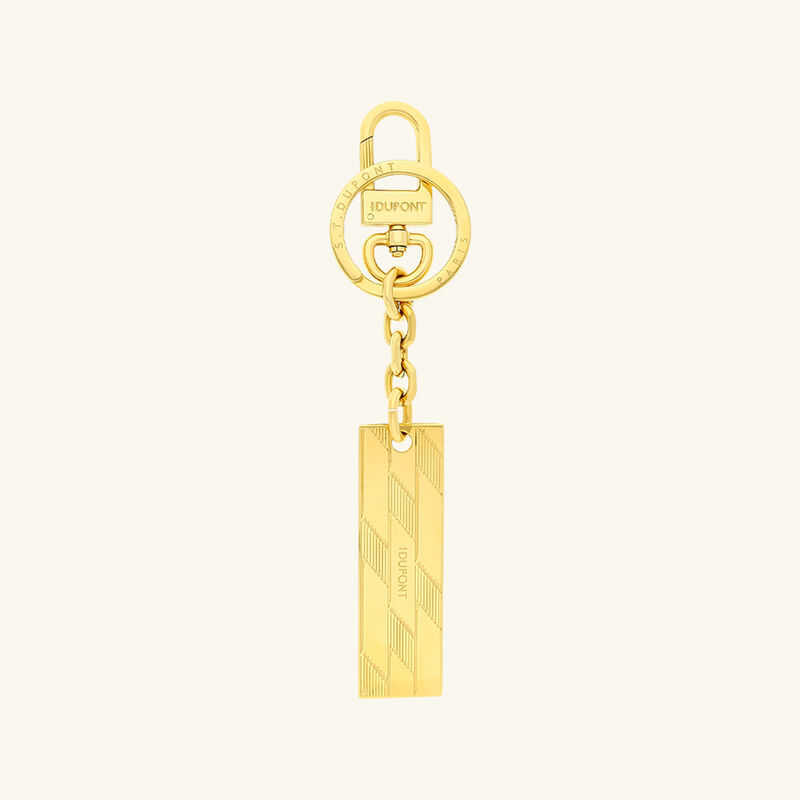 st dupont 1872 keyring gold