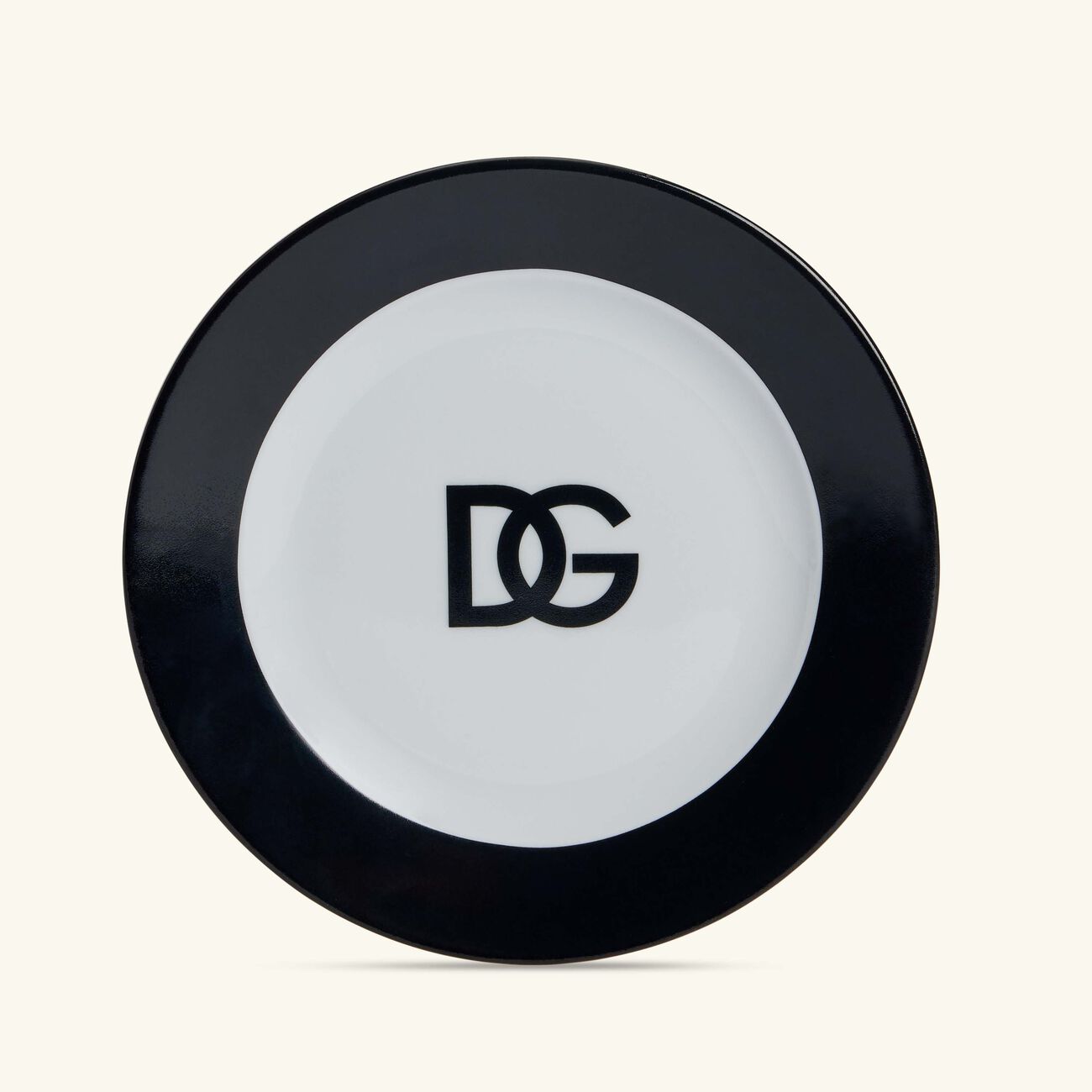 دولتشي أند غابانا كازا طقم دولتشي آند غابانا لوغو المؤلف من طبقين للخبز في تصميم دائري 17 سم