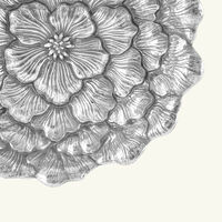 بوتشيلاتي وعاء على شكل زهرة الجاردينيا فضي بحجم صغير