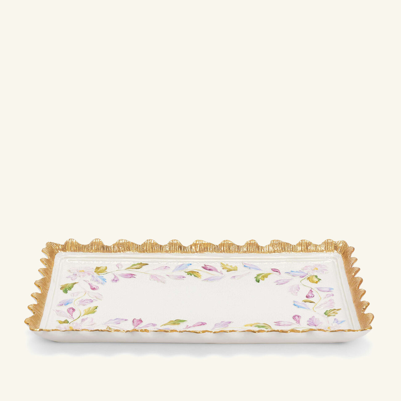 Taormina Serving Tray Rectangular Large White villari taormina serving tray rectangular large white