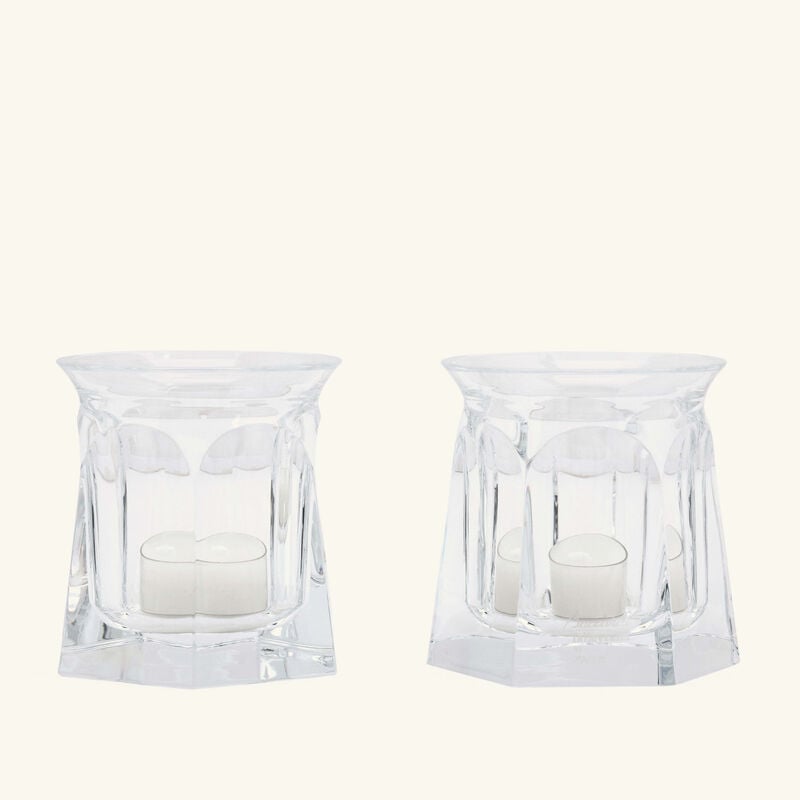 Harcourt Talleyrand Candle Holder Clear Set Of 2 baccarat harcourt talleyrand candle holder clear set of 2