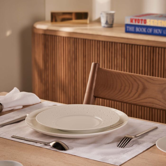 bernardaud ecume salad plate round white 21cm