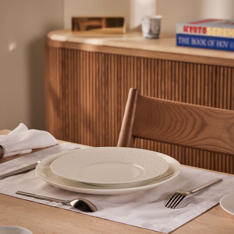 bernardaud ecume salad plate round white 21cm