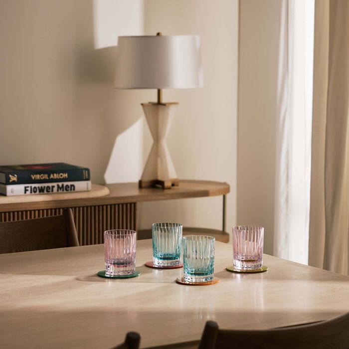 baccarat harmonie drinking glass turquoise set of 2