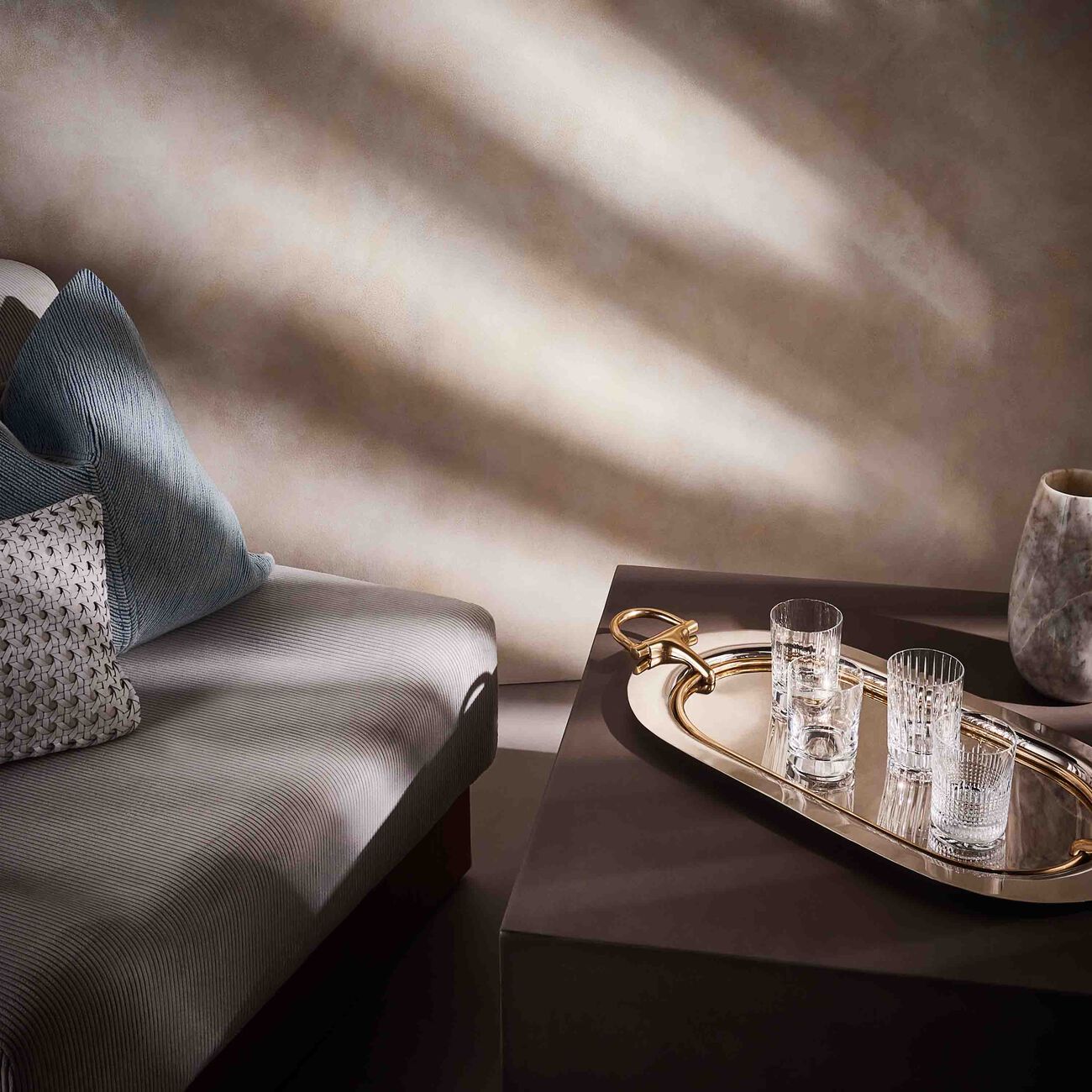 baccarat elements drinking glass clear set of 4