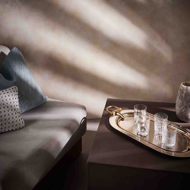 baccarat elements drinking glass clear set of 4