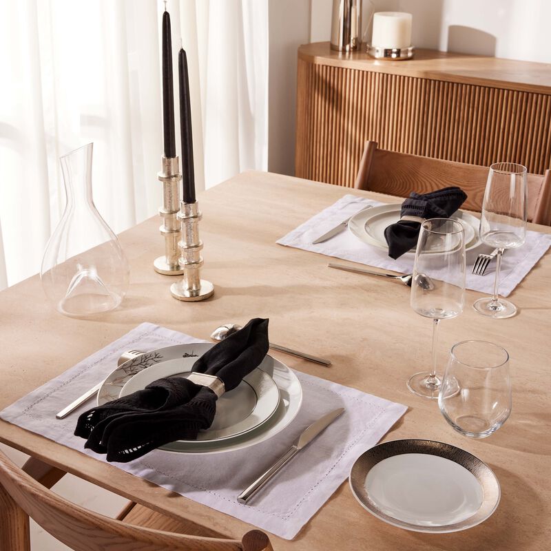 Promenade Dinner Plate Round Silver 26cm bernardaud promenade dinner plate round silver 26cm