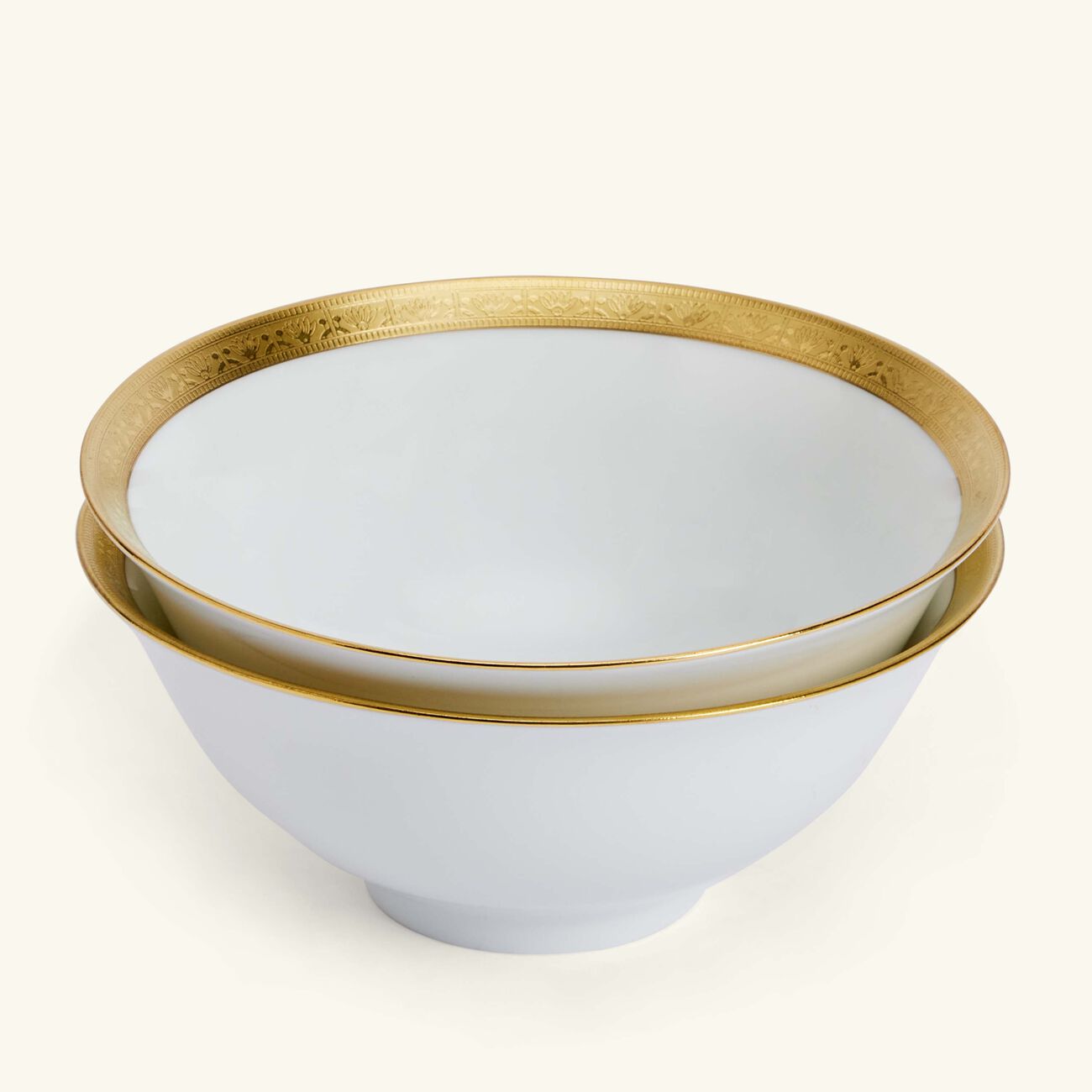 هافيلاند طقم ريف دو نيل المؤلف من وعائين للحساء باللون الأخضر