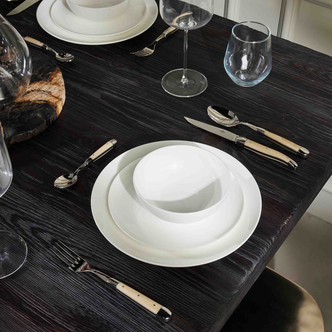 Acrylic Handle Coffee Spoon Silver Set of 6 forge de laguiole acrylic handle coffee spoon silver set of 6