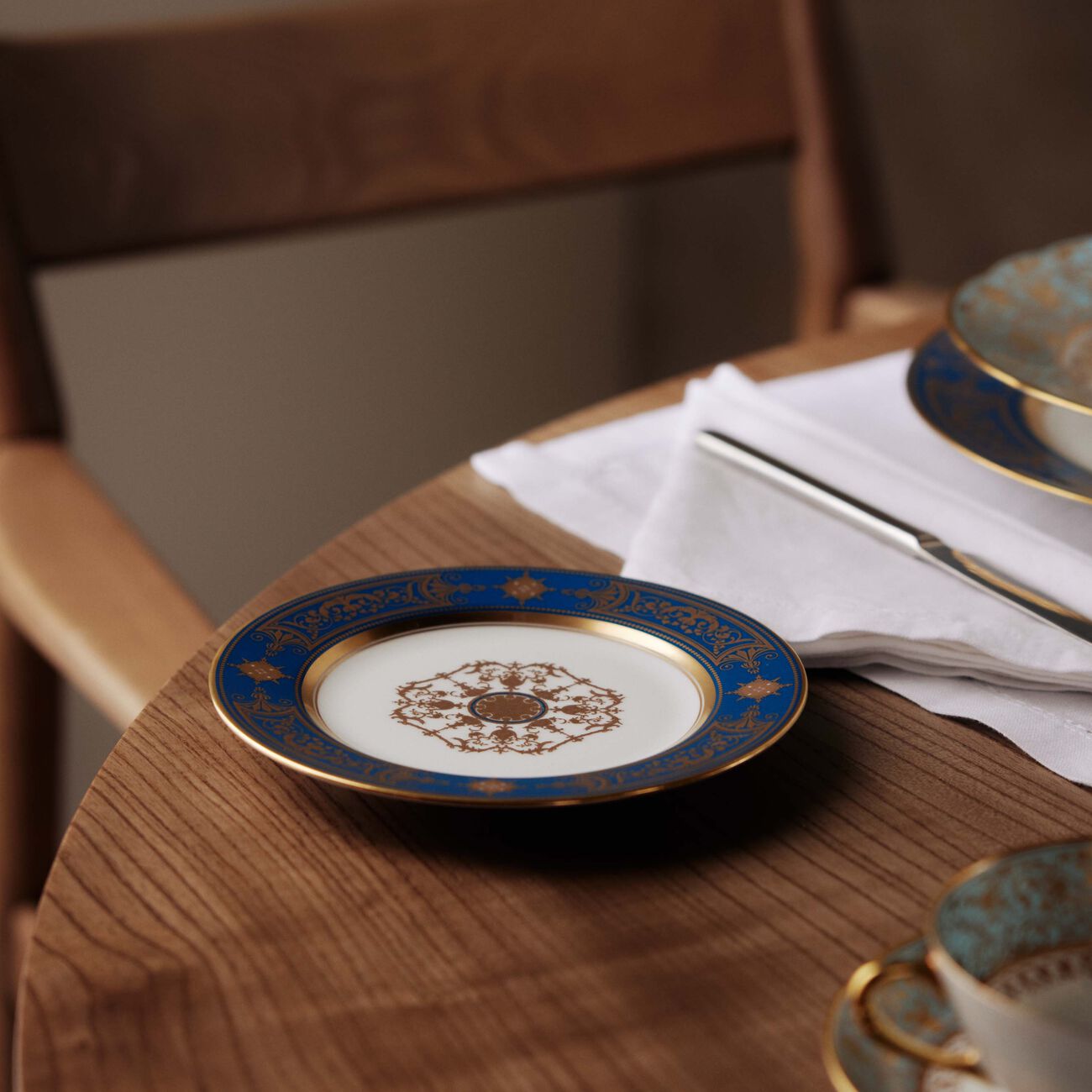 برناردو طبق الخبز والزبدة أو روا دائري أزرق 16 سم