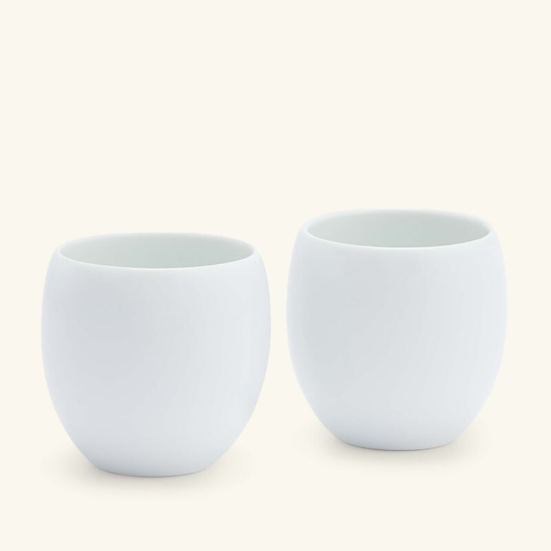 christofle mood coffee cup white set of 2