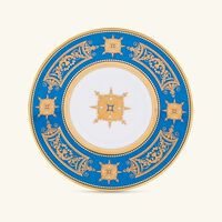 bernardaud aux rois tea cup   saucer blue