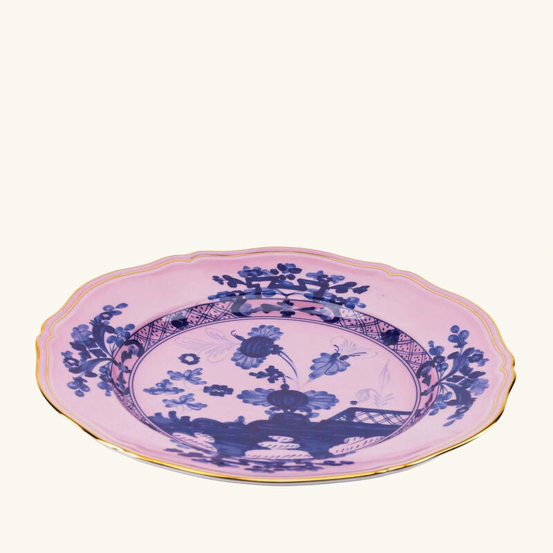 ginori 1735 oriente italiano azalea dinner plate round pink 26cm