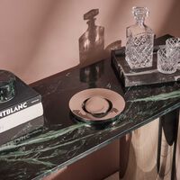 christofle oh de ashtray round small stainless steel