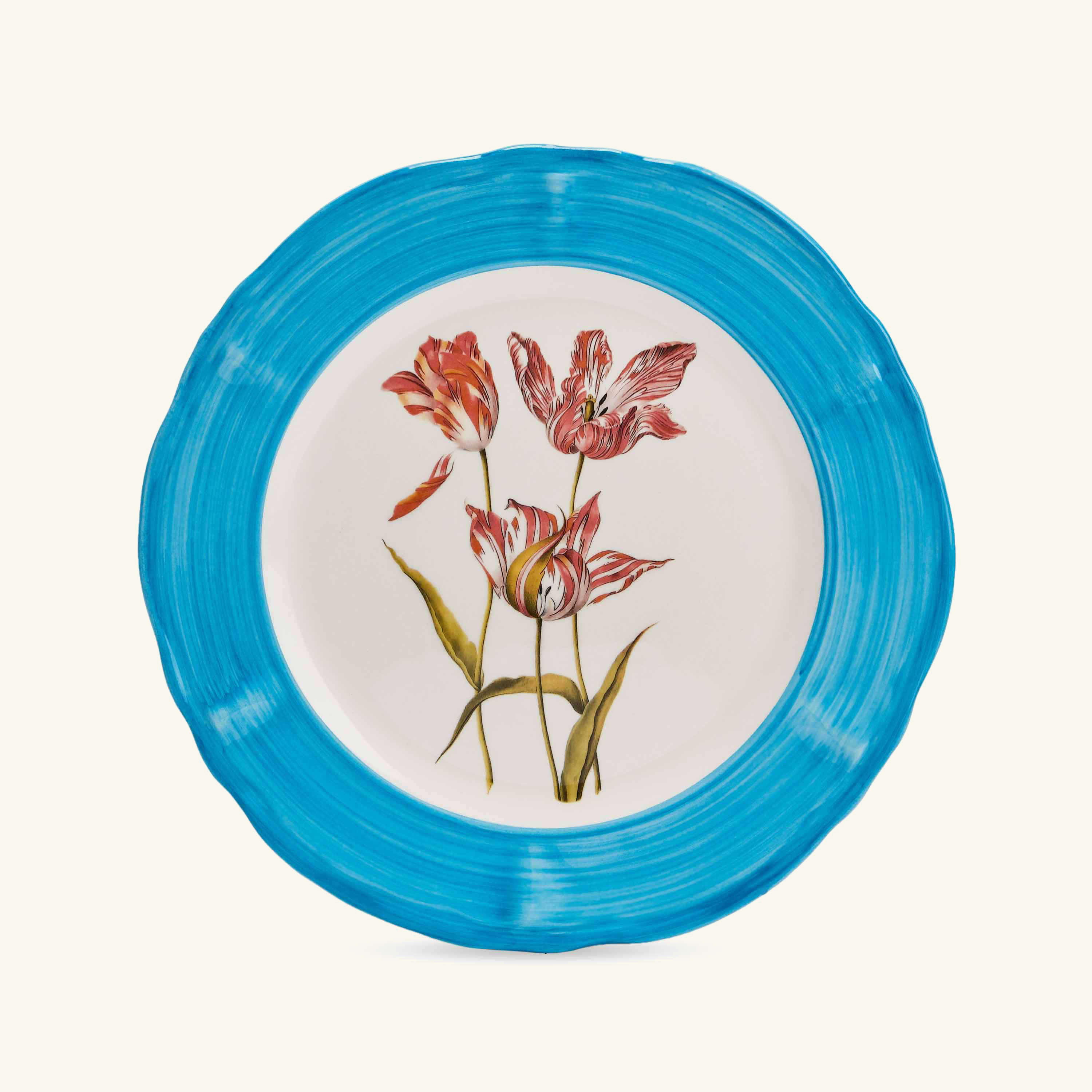 

Sultan Garden Handpainted Red Dinner Plate