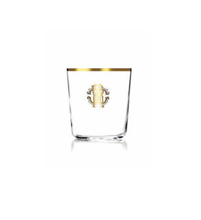 

Roberto Cavalli Monogramma Gold Old Fashion Glass