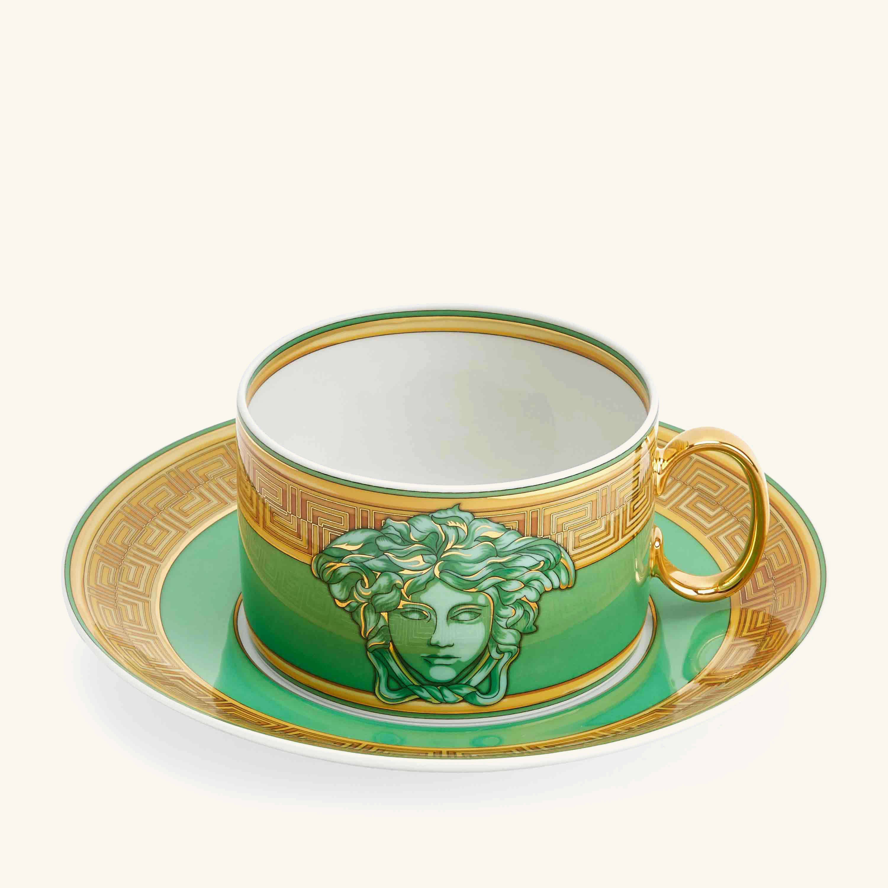 

Green Coin Cup & Saucer