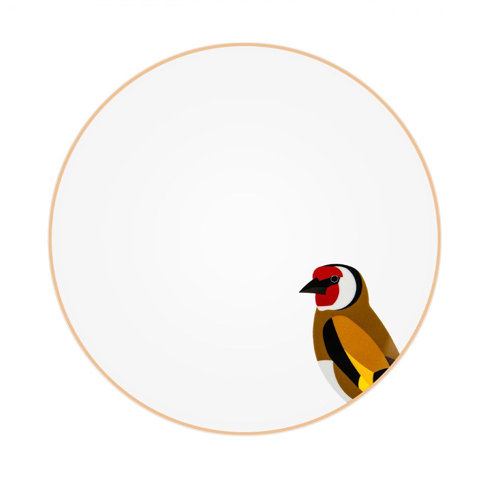 

Sarb Dinner Plate European Goldfinch