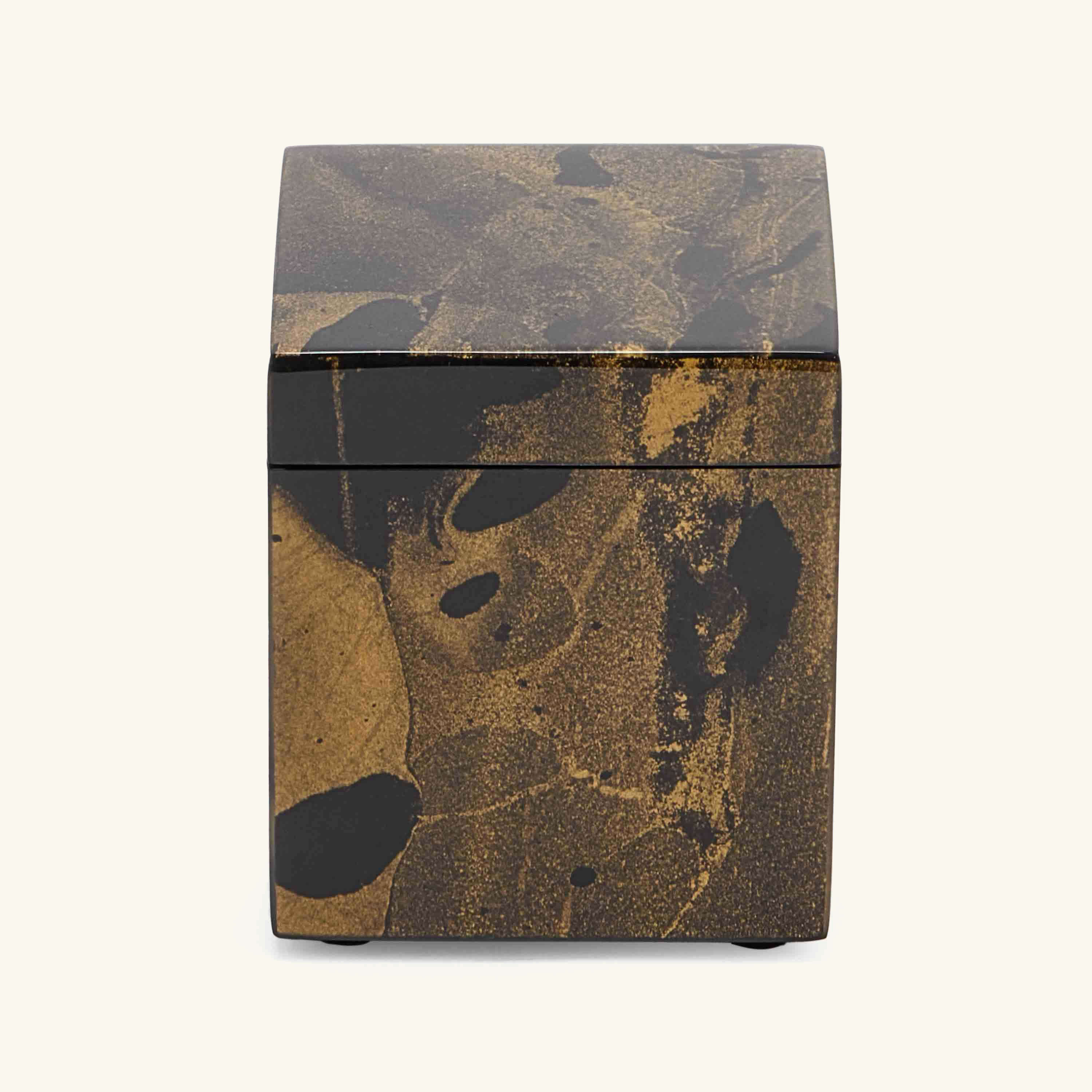 

Black Gold Marble Cube Box