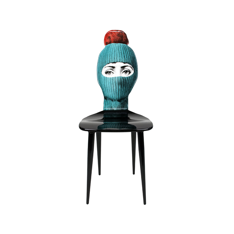 

Chair Lux Gstaad Turquoiseponpon Red