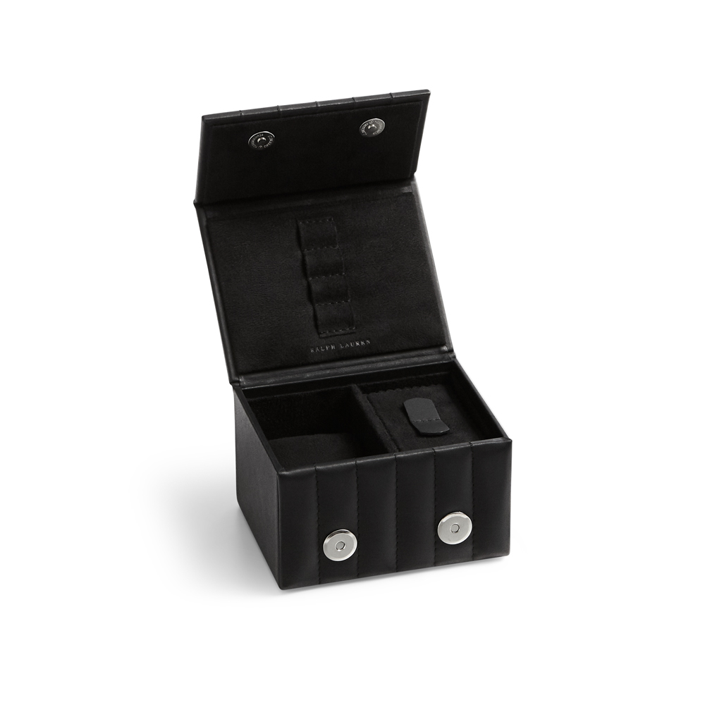 

Cooper Travel Watch And Cuff Link Box Black