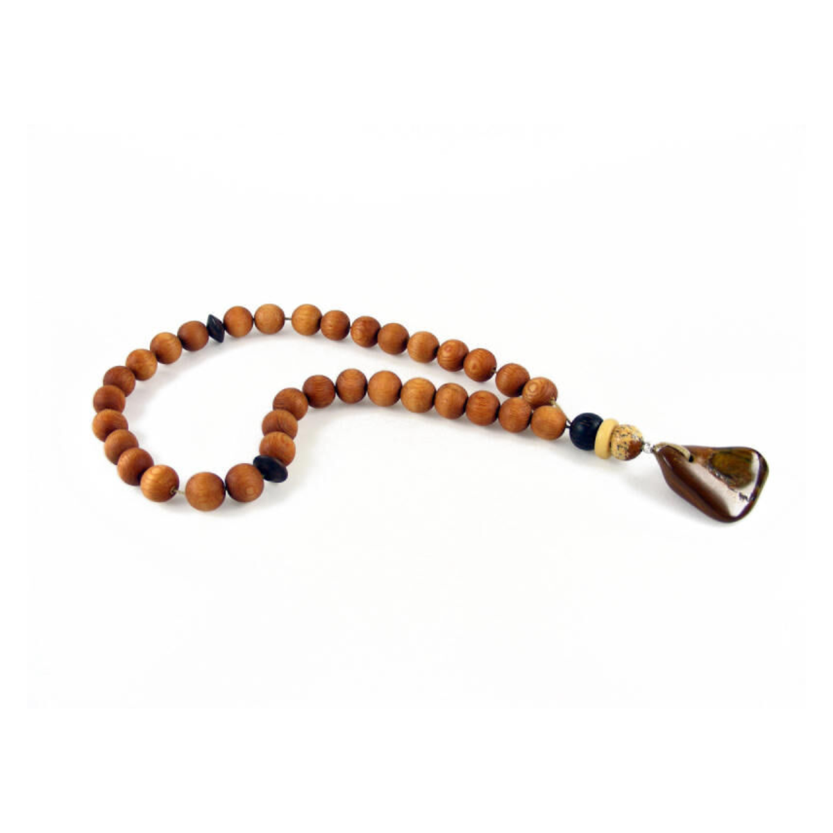 

Mazlo Masbaha Rosary Exotic Wood Tiger's Eye