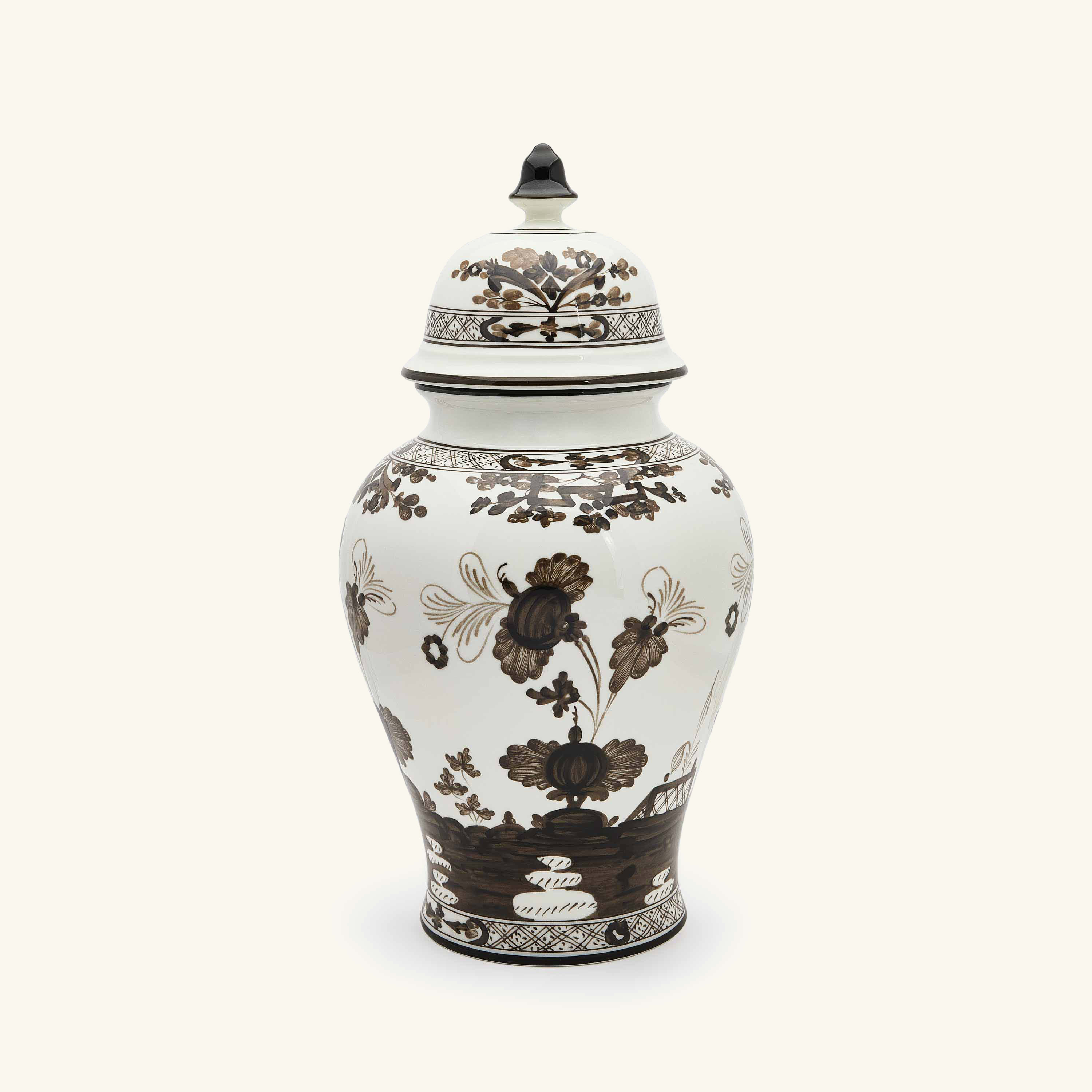 

Oriente Italiano Grey Large Potiche Vase