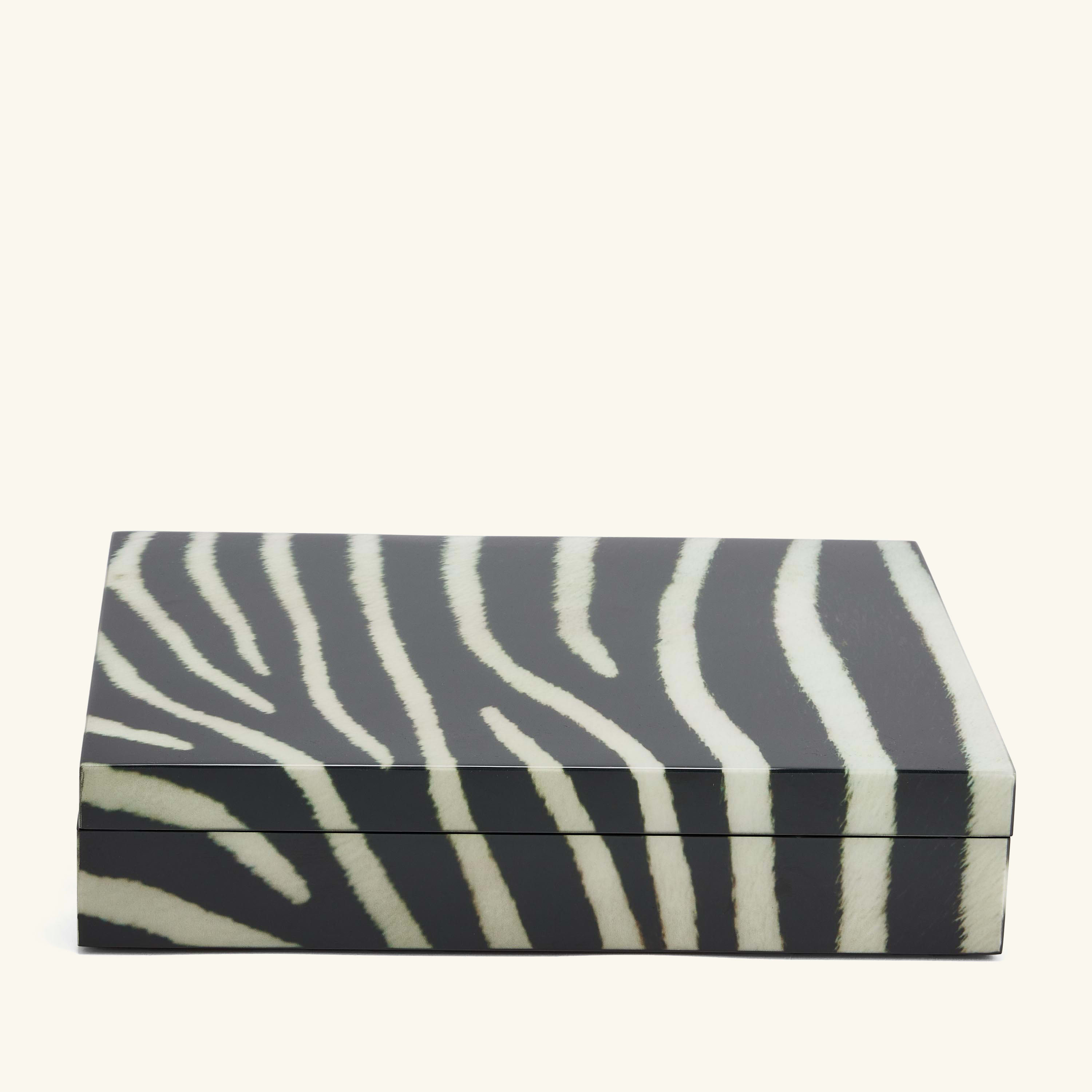 

Zebra Print Rectangular Box