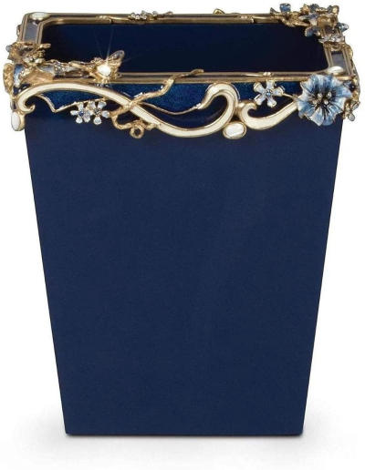 

Jay Strongwater Devon Floral Scroll Wastebasket