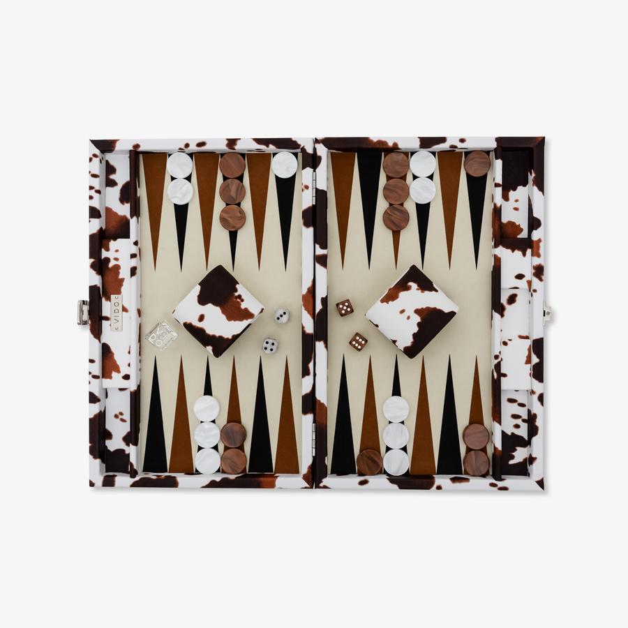 

Cow Skin Medium Backgammon Set